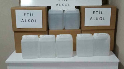 Bursa’da sahte alkol operasyonu: 135 litre etil alkol ele geçirildi