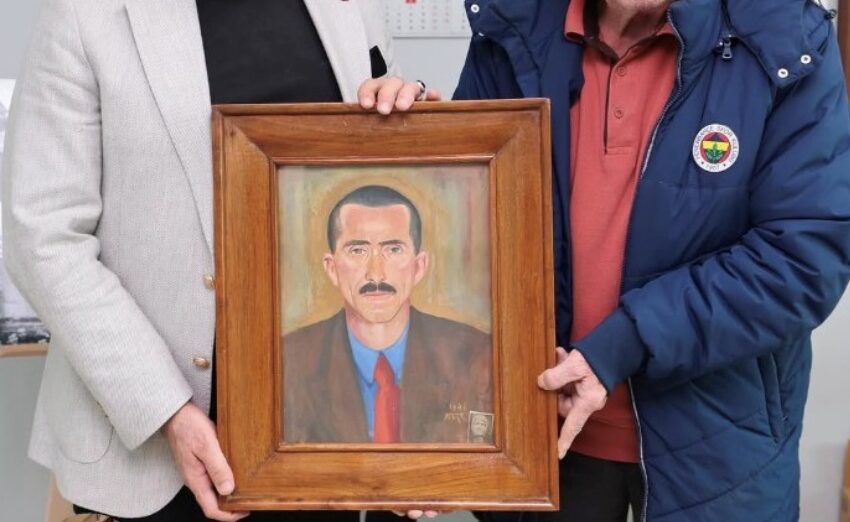 Nazım Hikmet’in Bursa Cezaevi’nde yaptığı bilinmeyen tablo bulundu