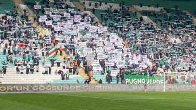 Bursaspor taraftarından anlamlı hareket