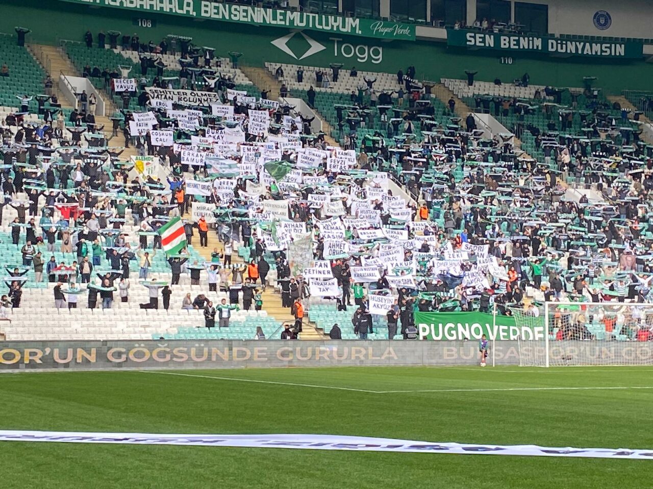 Bursaspor taraftarından anlamlı hareket