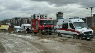 Faciadan dönüldü! İşçi konteynerinde yangın