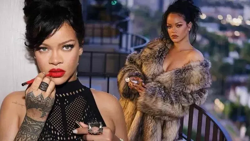Dünyaca ünlü şarkıcı Rihanna, Los Angeles’ta bir markette alışveriş yaparken