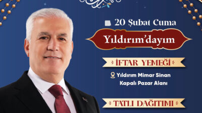 Başkan Bozbey, Yıldırımlılarla iftarda buluşuyor