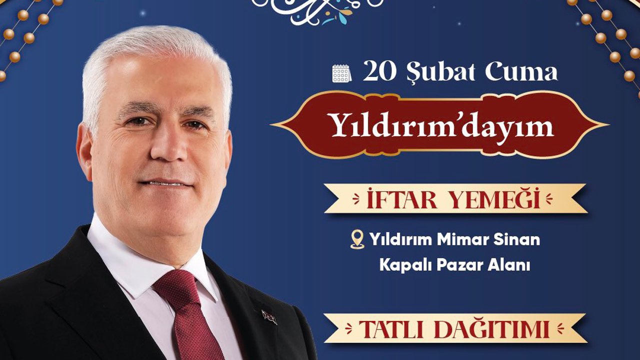 Başkan Bozbey, Yıldırımlılarla iftarda buluşuyor