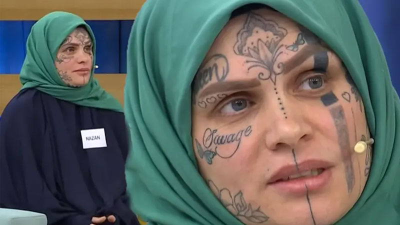 Sosyal medyanın gündeminde… Kim bu yüzü dövmeli kadın?