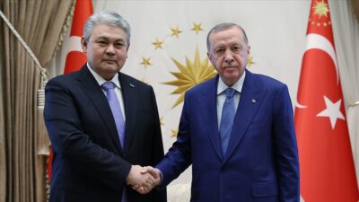 Cumhurbaşkanı Erdoğan, Koşerbayev’i kabul etti