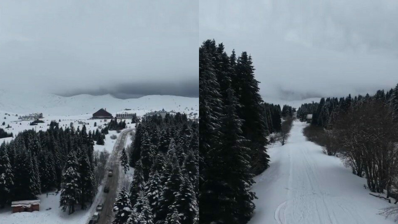 Uludağ’dan kar manzaraları