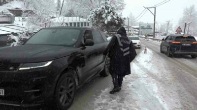 Uludağ yolunda sıkı denetim! Jandarma tek tek durdurdu
