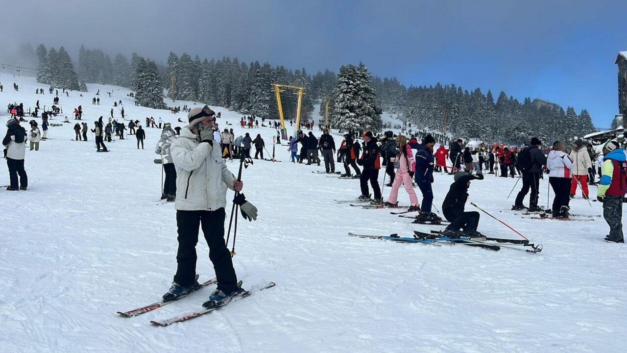 Uludağ’da Sevgililer Günü yoğunluğu