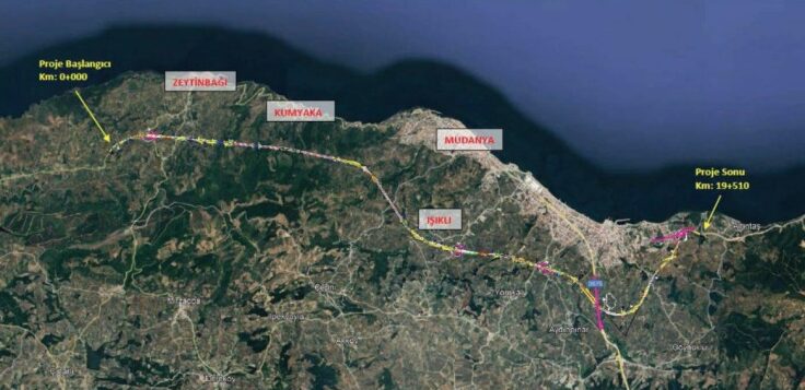 2 yazi icin mudanya cevre yolu