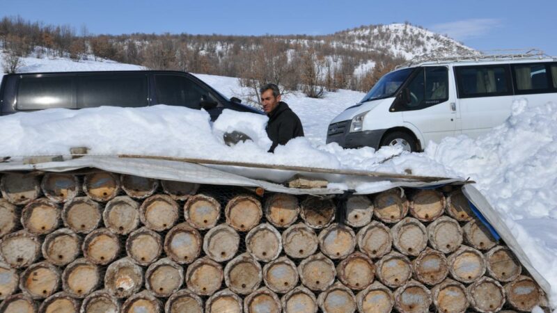 4 ay boyunca kar altında!