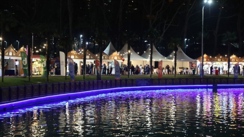 Bursa’daki bu meydan ışıl ışıl