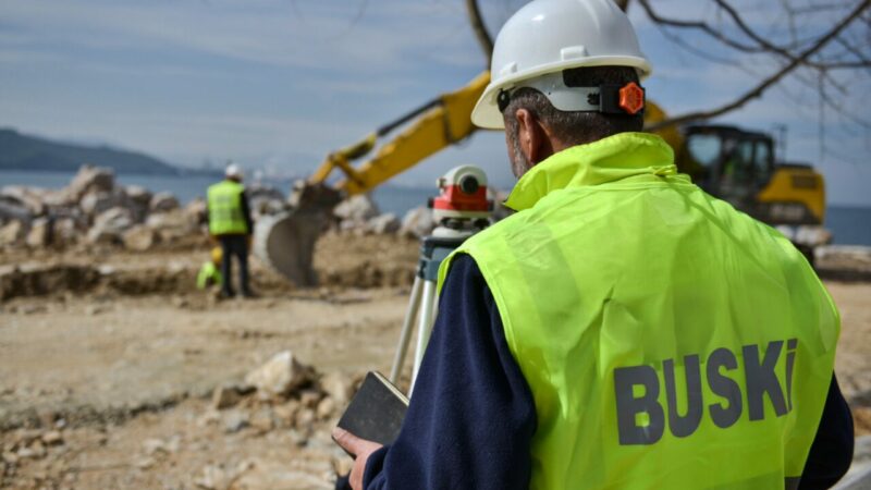 Bursa Büyükşehir Belediyesi ve BUSKİ Genel Müdürlüğü ekipleri, Gemlik sahil