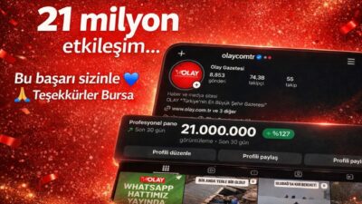 Bursa basınının amiral gemisi OLAY, gazete ve internet sitesinin ardından