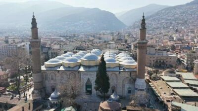 Bursa Ulucami’de mahya değişti! İşte yeni mesaj