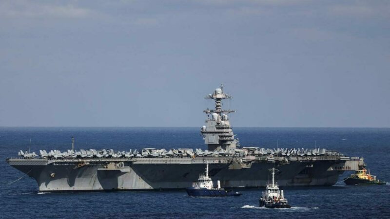 ABD'nin en büyük uçak gemisi USS Gerald R. Ford'un Süveyş
