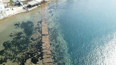 Deniz çekildi, tarihi ‘Kral Yolu’ ortaya çıktı