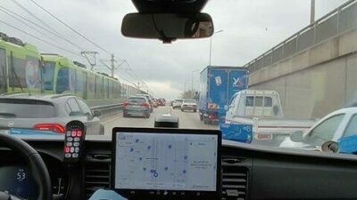 Bursa trafiğinde örnek fermuar sistemi