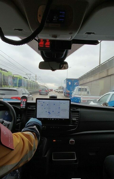 Bursa trafiğinde örnek fermuar sistemi