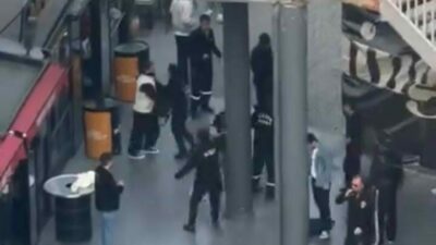 Bursa’da AVM’ kavgası: İki grup birbirine girdi