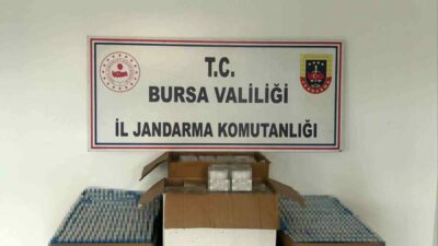 Bursa’da kaçak sigara operasyonu: 37 bin adedi le geçirildi