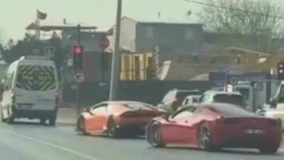 Bursa’da Lamborghini ve Ferrari sürücülerine ceza yağdı