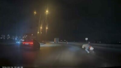 Bursa’daki kaza kamerada: Yola böyle savruldu