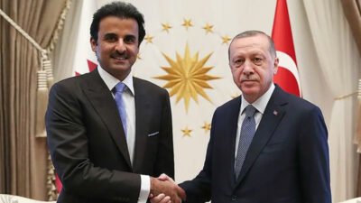 Cumhurbaşkanı Erdoğan, Katar Emiri Al Sani ile görüştü