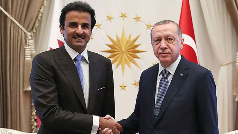 Cumhurbaşkanı Erdoğan, Katar Emiri Al Sani ile görüştü