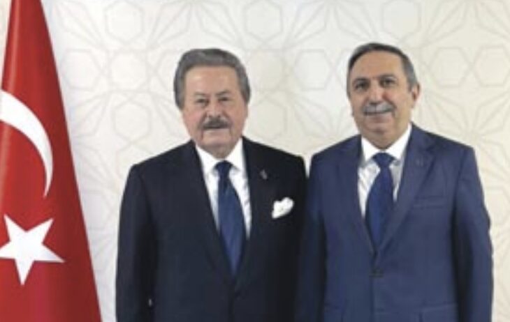 Devlet eski Bakanı Cavit Çağlar’dan Bursa Bölge Adliye Mahkemesi Başkanı Şahin’e ziyaret