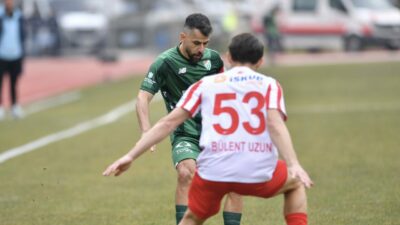 Bursaspor’un Maraş’taki maçında ilk yarı bitti