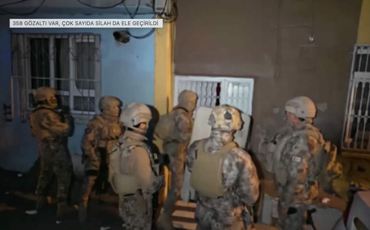 Daltonlar suç örgütüne dev operasyon; 358 şüpheli gözaltında