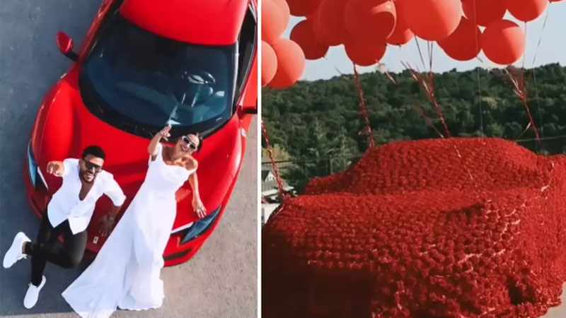 Polatlar’ın meşhur kırmızı ferrarisi satışta