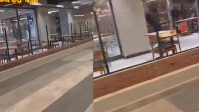 Bursa’nın gözde merkezi savaş alanına döndü! Camlar ve çerçeveler indi…