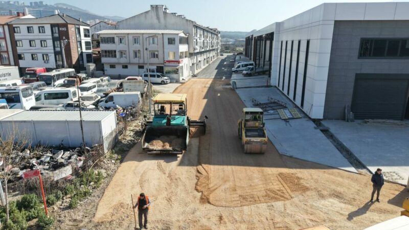 Bursa’nın bu yolları yenileniyor Hamidiye Mahallesi'nde Zeytinciler Caddesi, Şahin Sokak, 289 ve 295 No'lu