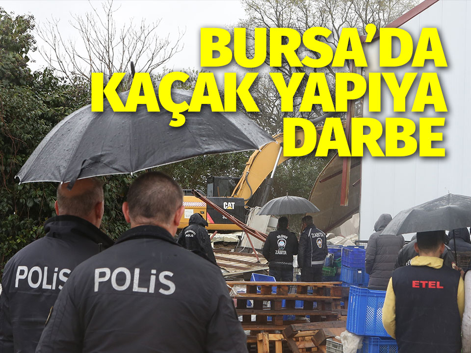 Nilüfer Belediyesi yıkım ekipleri, soğuk