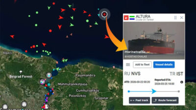 Türk tankerine drone isabet etti