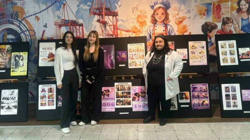 Liseli öğrencilerden 8 Mart’a anlamlı sergi Liseli öğrencilerden 8 Mart’a anlamlı sergi