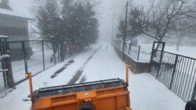 Osmangazi’de bayramda karla kesintisiz mücadele