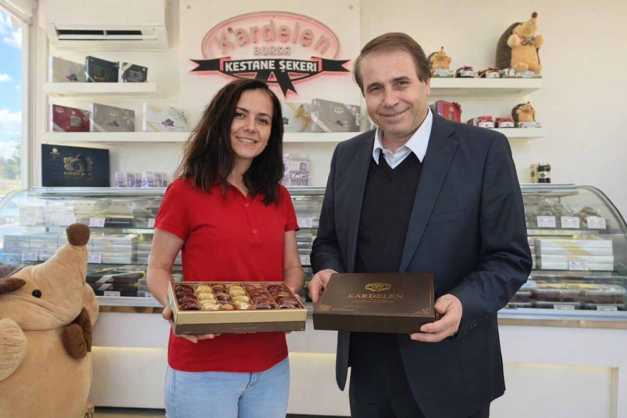 Bursa’da bayram hediyesi kestane şekeri