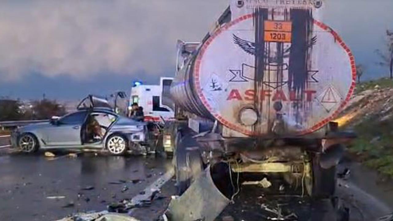 Tanker ile otomobil çarpıştı: 1 ölü, 5 yaralı 1 tanker ile otomobil carpisti 1 olu 5 yarali 2a5e9c08f84a