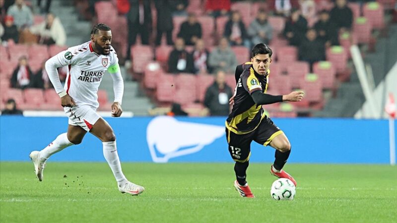 Samsunspor, UEFA Konferans Ligi son 16 turu ilk maçında sahasında