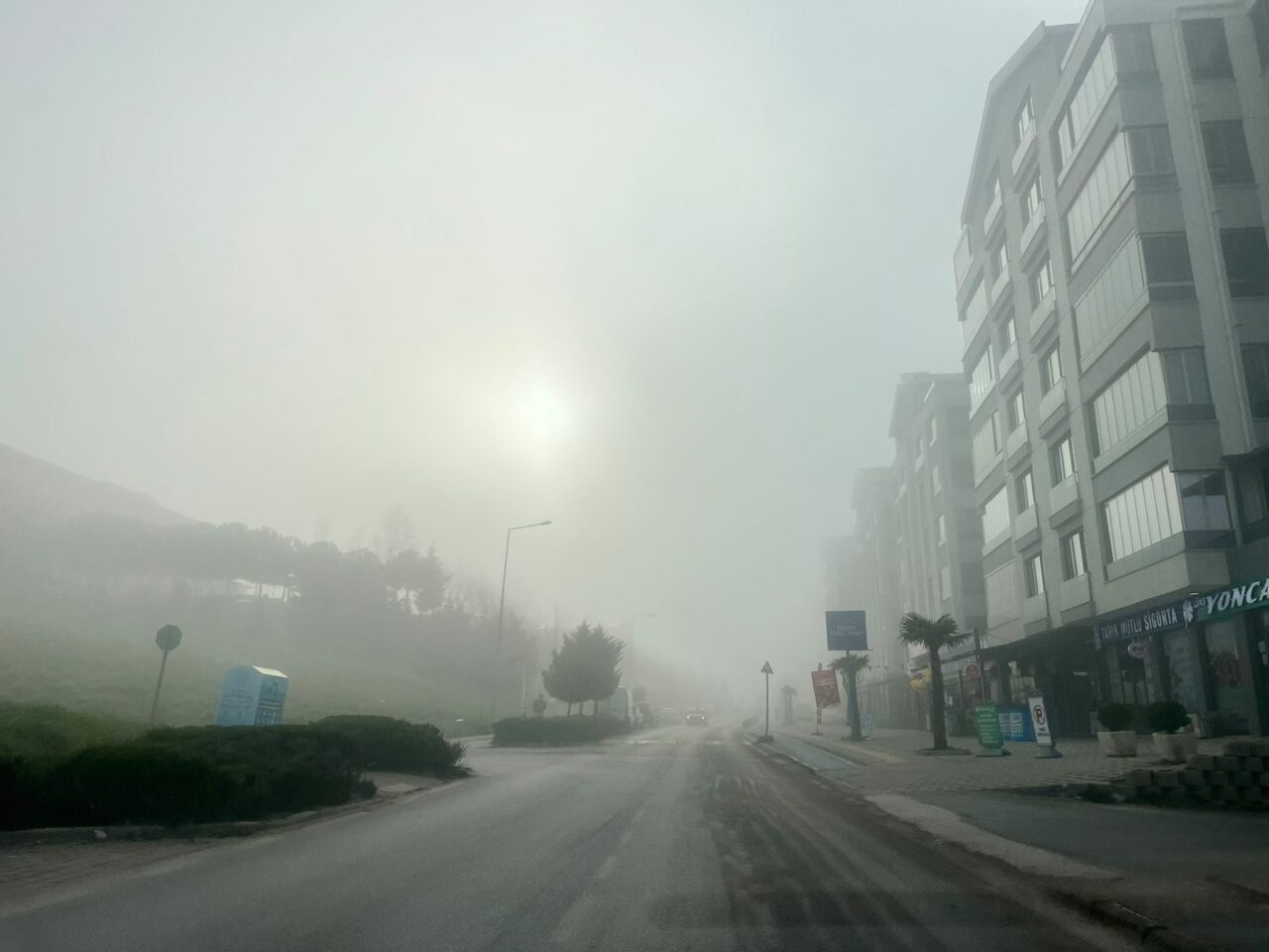 Bursa’da göz gözü görmedi! Sis, esir aldı…