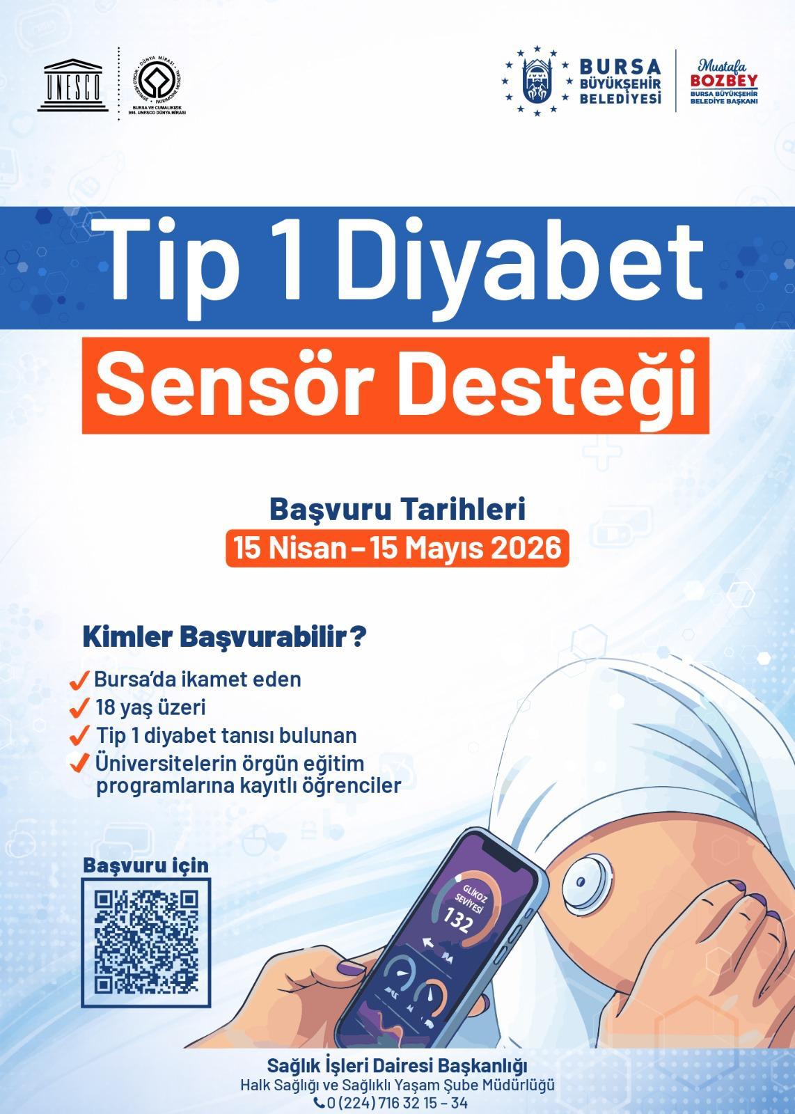 Bursa’da diyabetli öğrencilere sensör desteği 1 37061mty5y2y4yt