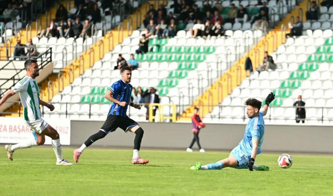 Bursa ekibi, Baran Engül (2) ve Melik Derin’in golleriyle Ege’den
