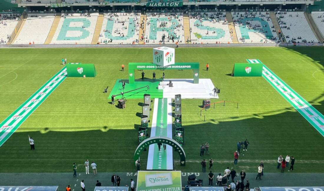 Yeşil beyazlı kulüp şampiyonluk kupasını Atatürk Spor Kompleksi'nde tören düzenlenecek...