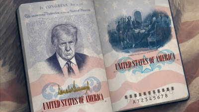 ABD Dışişleri Bakanlığı, üzerinde Başkan Donald Trump'ın portresinin bulunduğu sınırlı