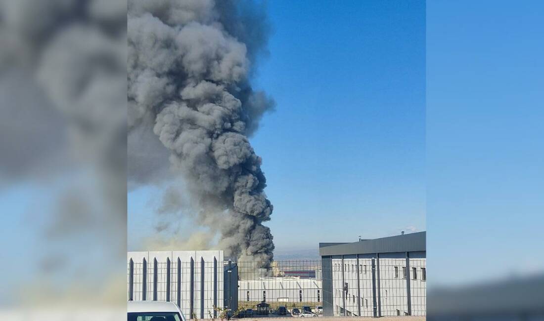 Ankara'nın Sincan ilçesindeki boya fabrikasında çıkan yangında fabrikada teknisyen olarak