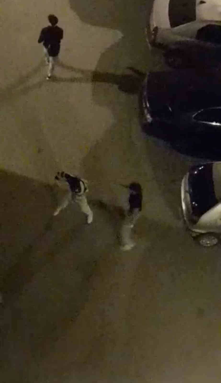 bursada sokak ortasinda kavga mahalleli pencerelerden izledi f7bb1214dc8b