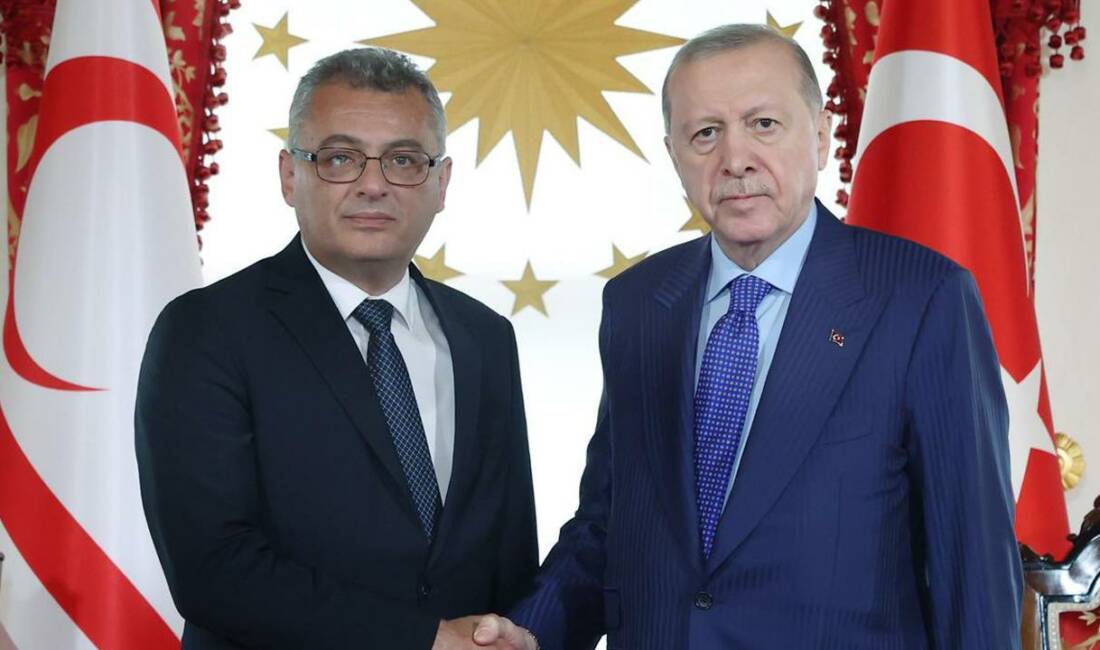 Cumhurbaşkanı Erdoğan, KKTC Cumhurbaşkanı Erhürman ile görüştü Cumhurbaşkanı Recep Tayyip Erdoğan, Kuzey Kıbrıs Türk Cumhuriyeti Cumhurbaşkanı Tufan